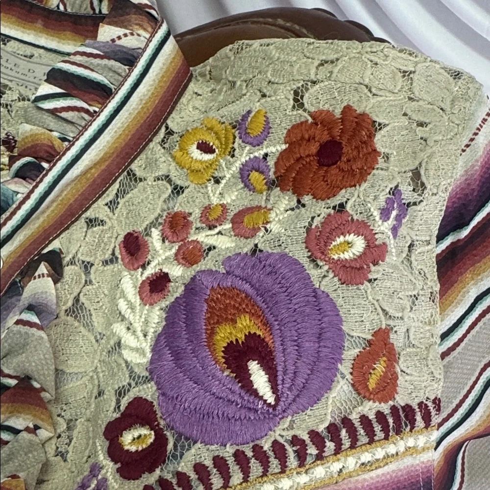 Double D Ranch Multicolor Ruffled Blouse - Picture 3 of 8